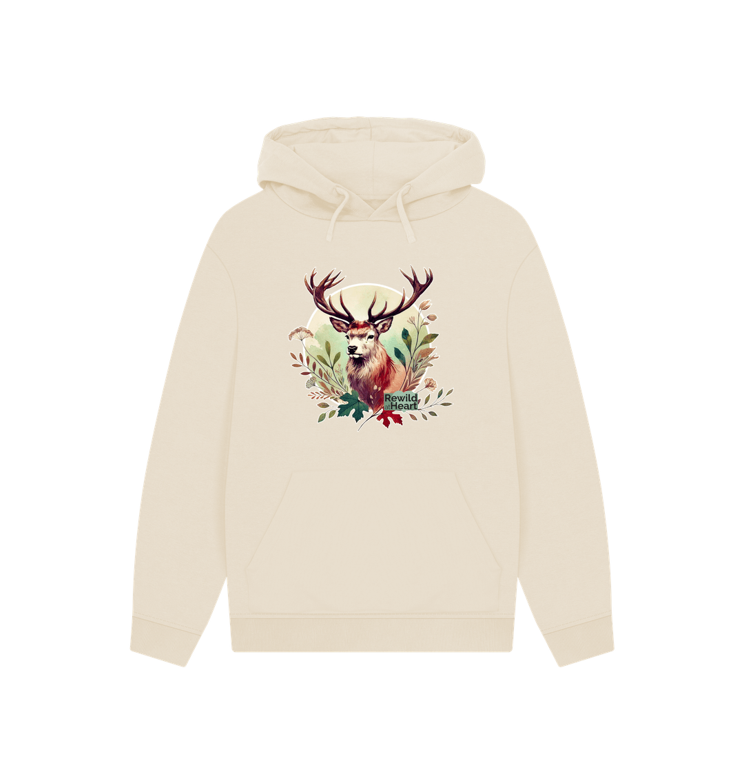Oat Red Deer Stag Spirit Hoodie