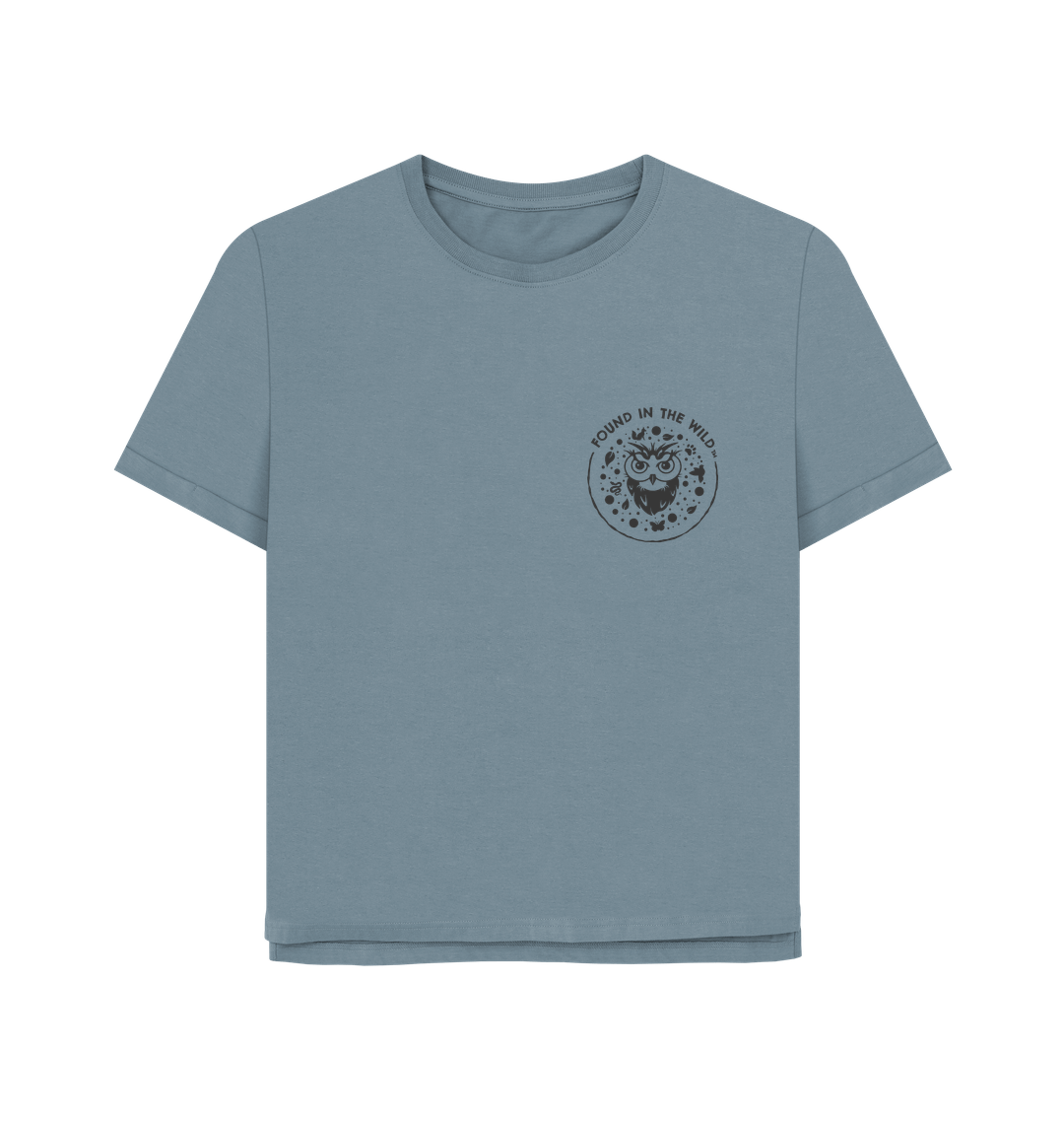 Stone Blue Printed T-shirt