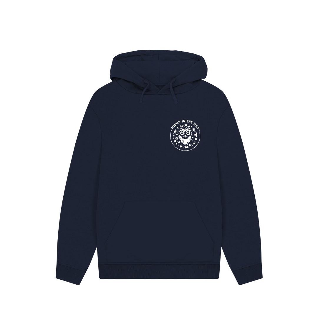 Navy Printed Hoody