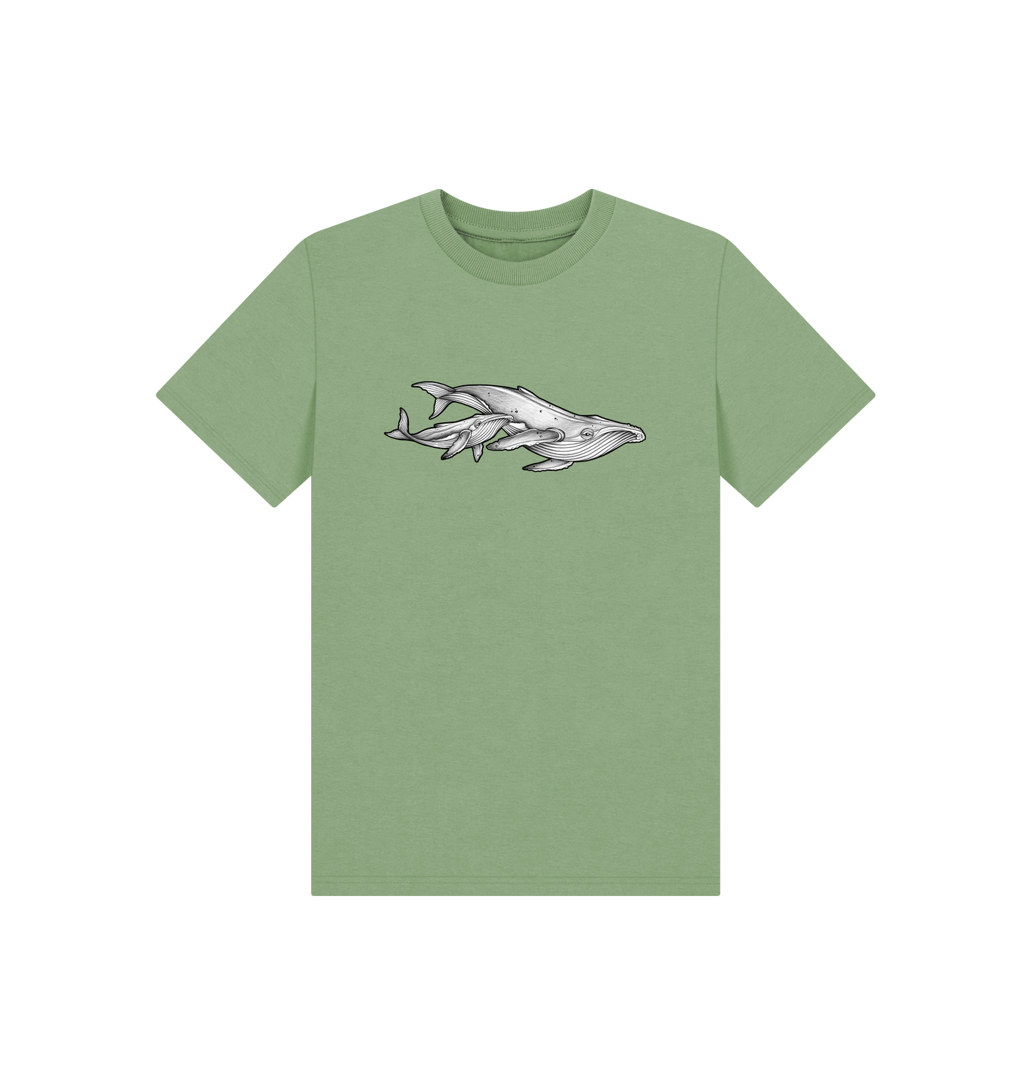 Sage Printed Kids T-Shirt Front