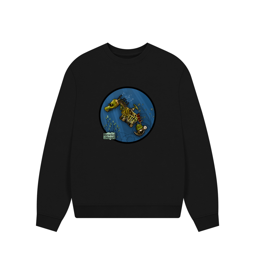 Black Printed Sweater
