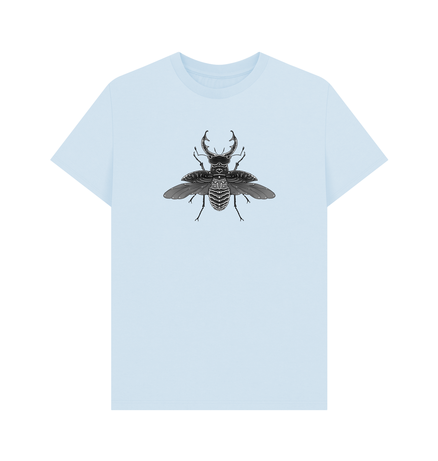 Sky Blue Printed T-shirt Front