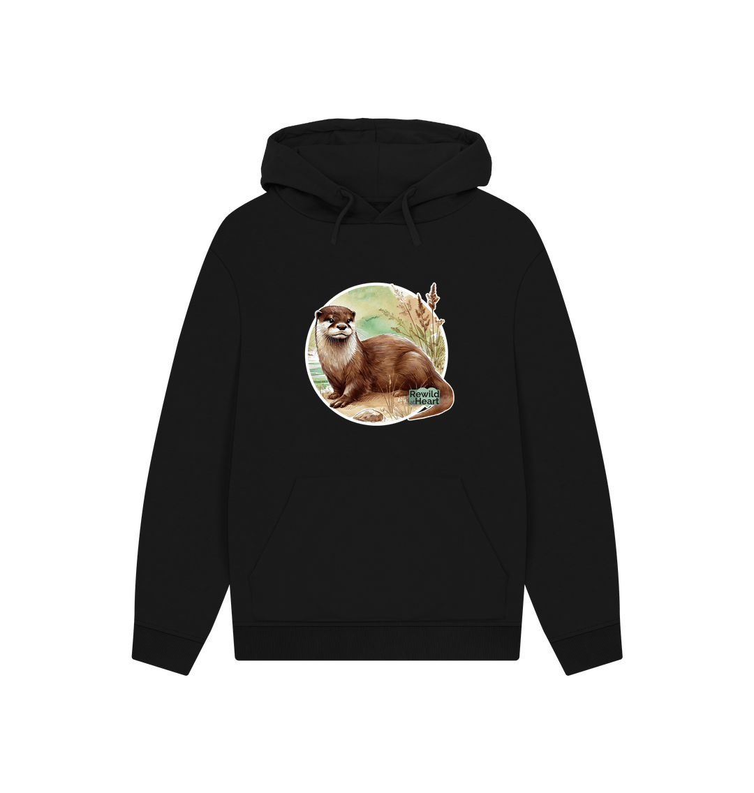 Black Riverside Otter Hoodie