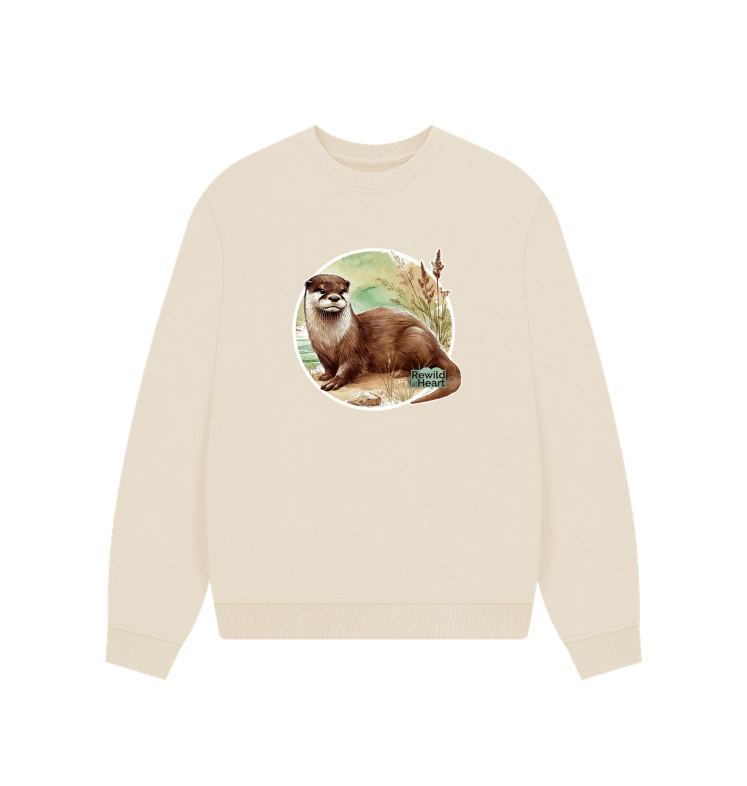 Oat Riverside Otter Women's Oversized Jumper