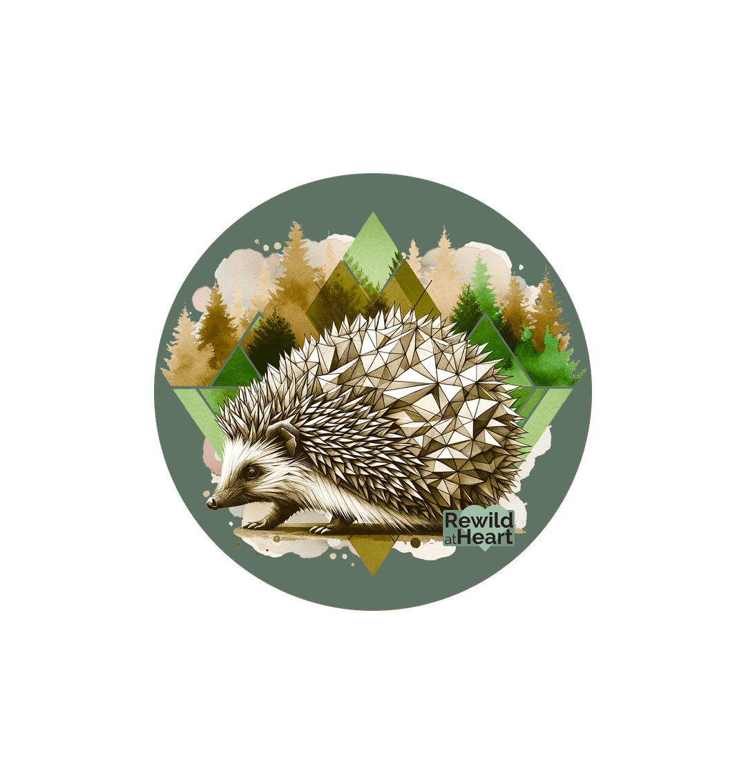 White Hedgehog Sticker