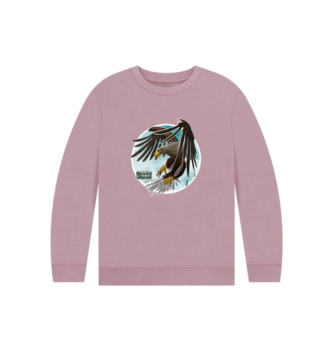 Mauve Printed Kids Jumper