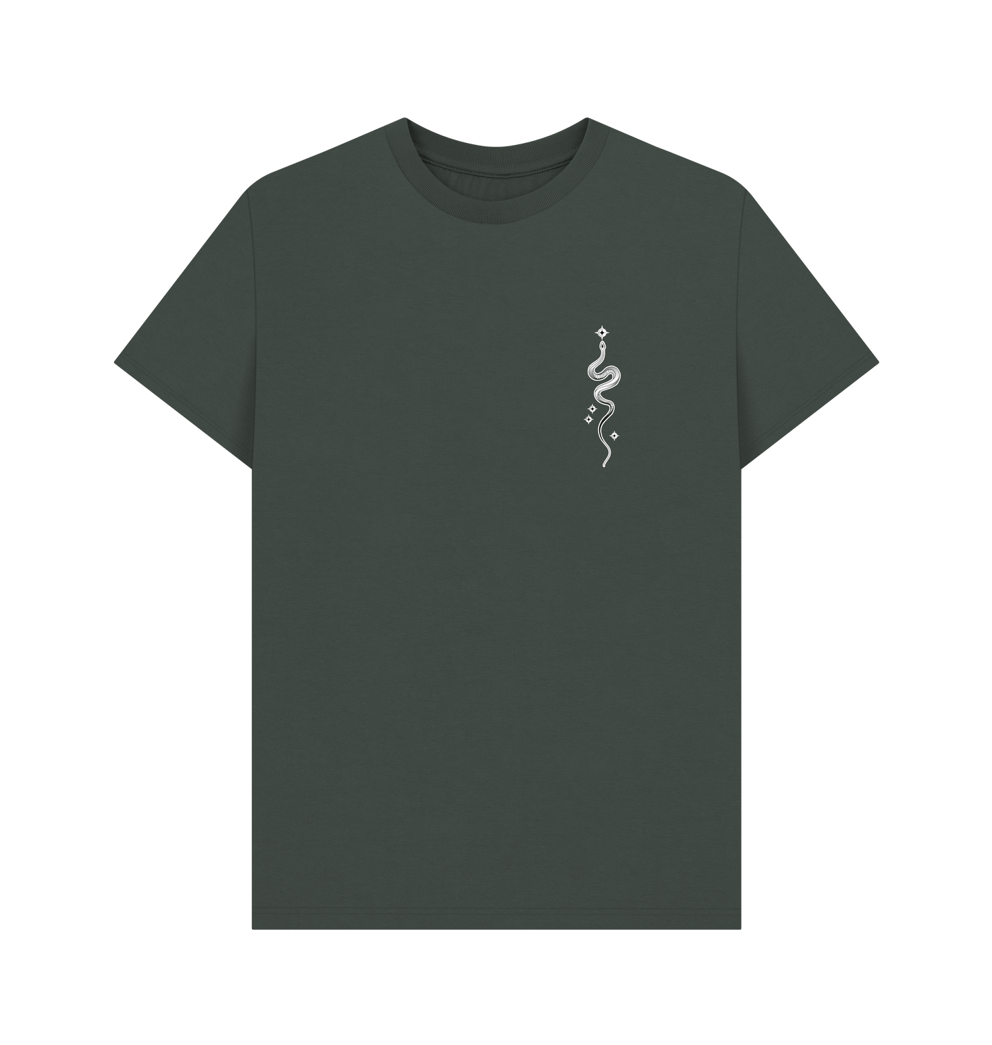 Dark Grey Printed T-shirt Front