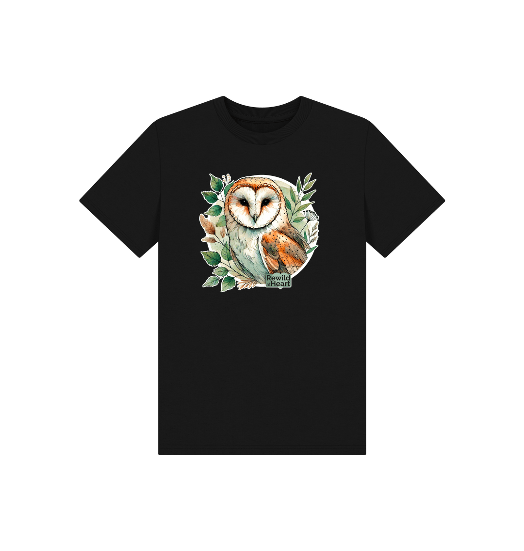 Black Printed Kids T-Shirt