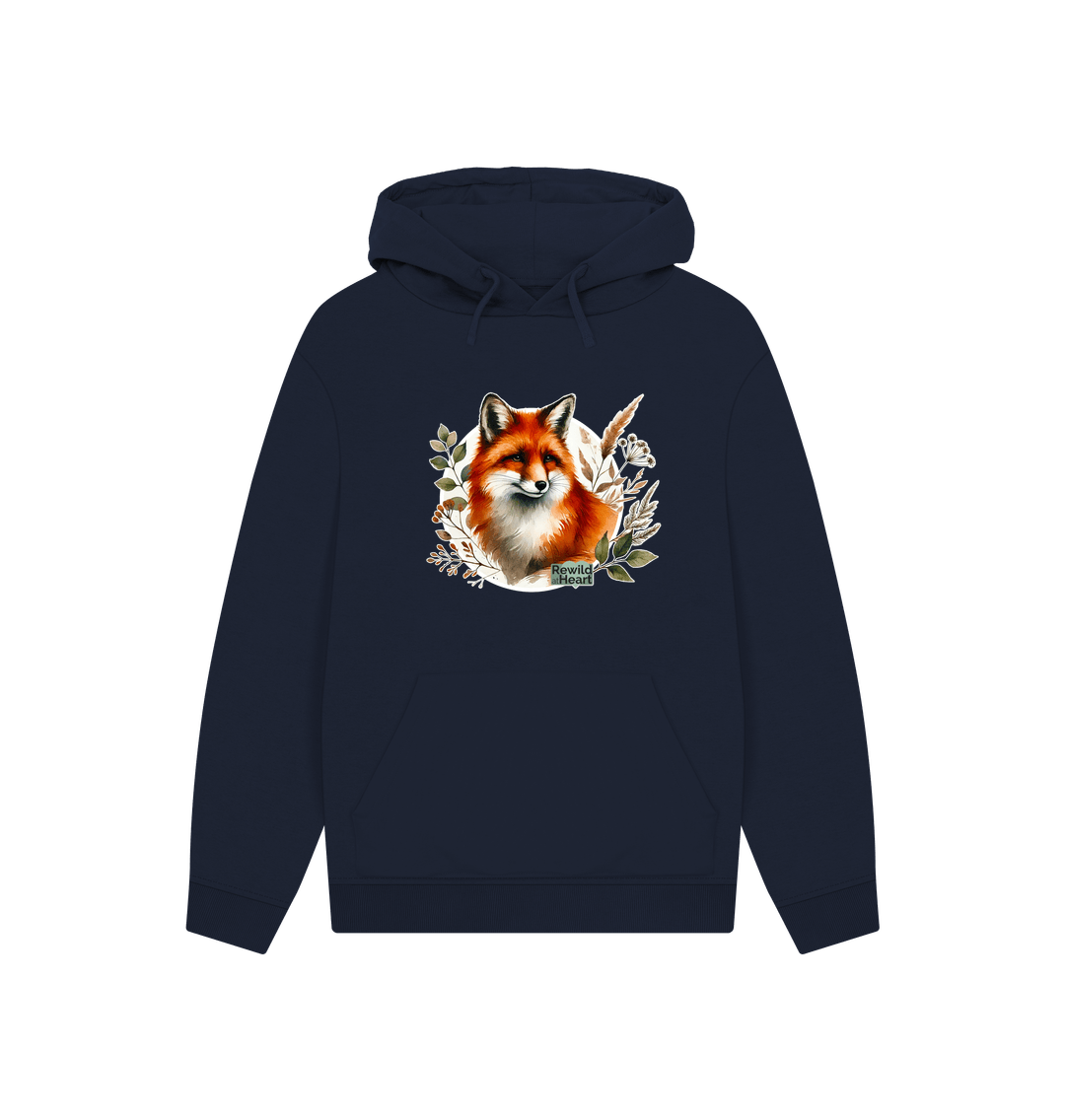 Navy Woodland Fox Hoodie