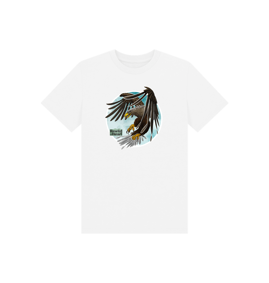 White Printed Kids T-Shirt