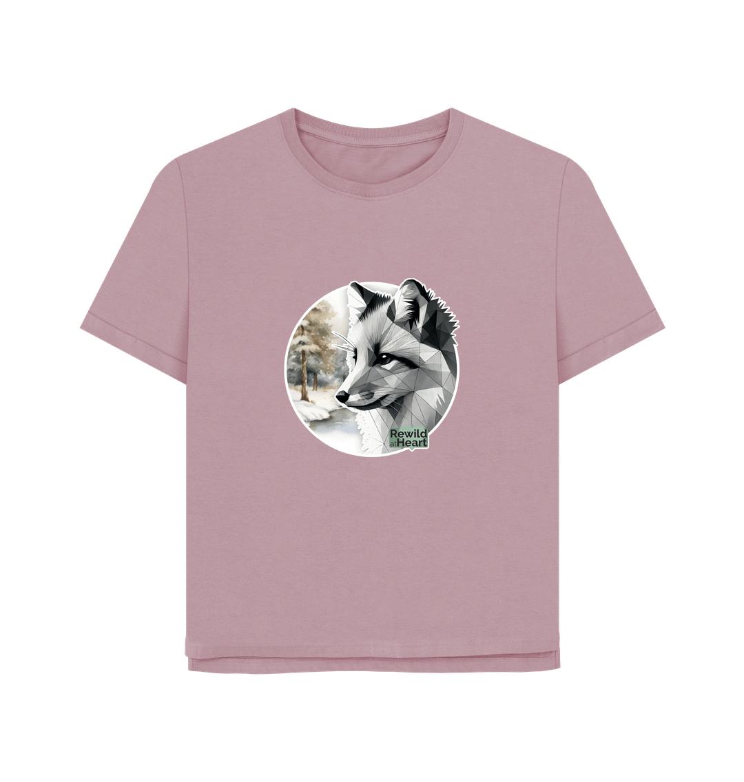Mauve Silent Arctic Fox Women's Relaxed-Fit T-Shirt