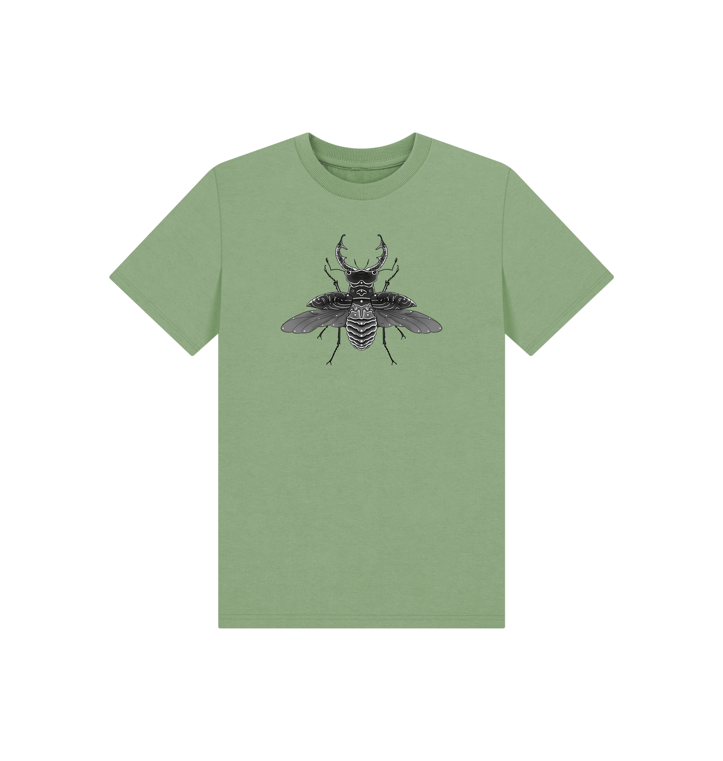 Sage Printed Kids T-Shirt Front
