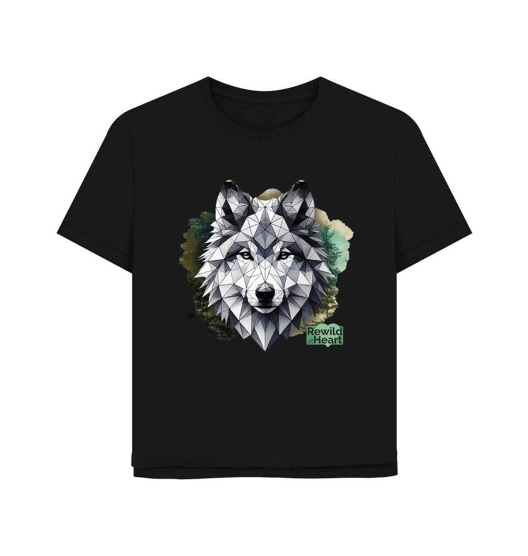 Black Wolf Wilderness Women's Relaxed-Fit T-Shirt