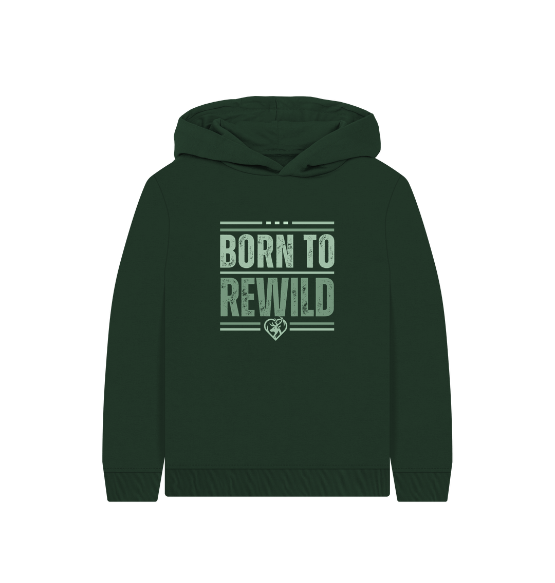 Evergreen Born to Rewild Kids Hoodie