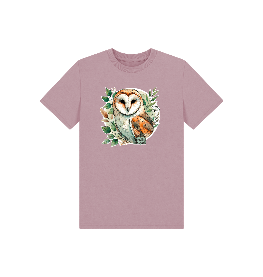 Mauve Printed Kids T-Shirt