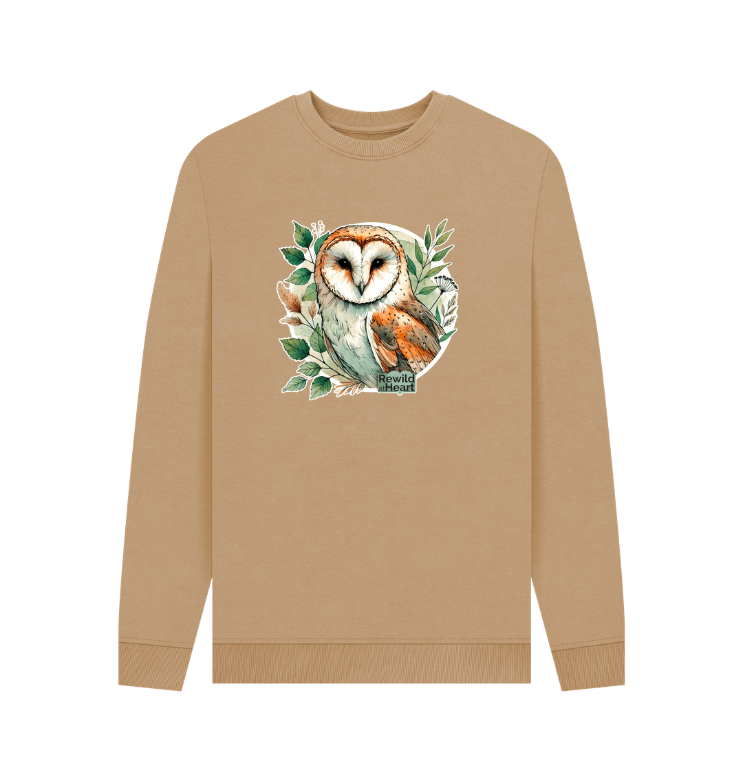 Sand Barn Owl Woodland Men's Sweater