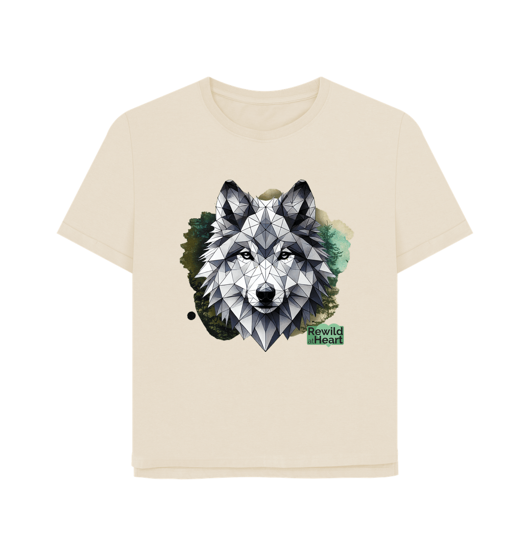 Oat Wolf Wilderness Women's Relaxed-Fit T-Shirt