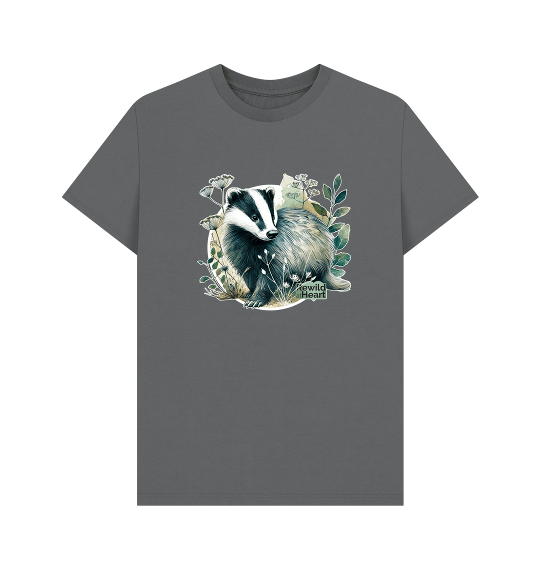 Slate Grey Badger Wanderer Men's T-Shirt