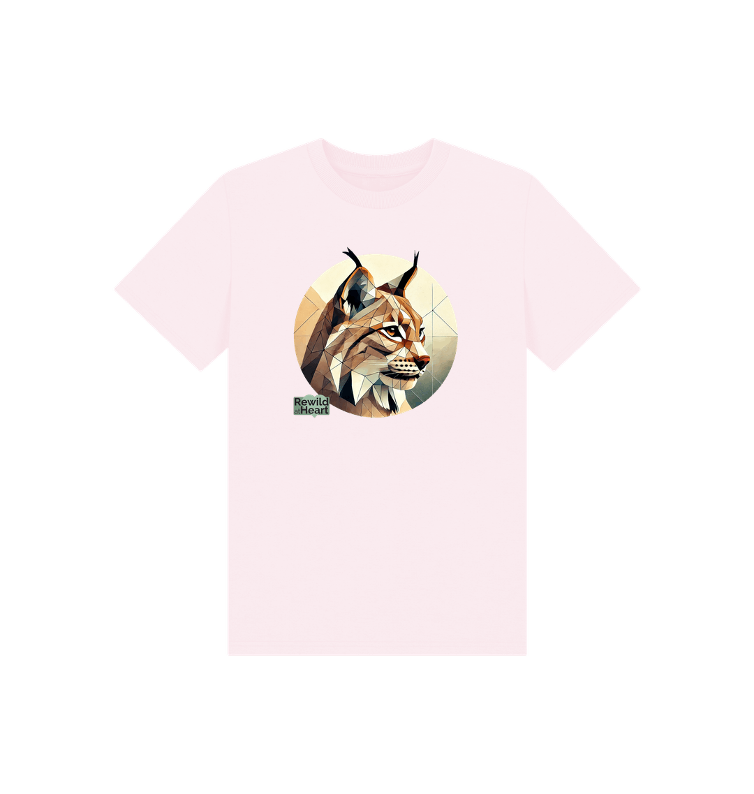 Pink Printed Kids T-Shirt Front
