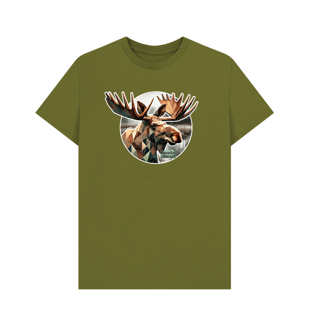 Moss Green Guardian Elk Men's T-Shirt