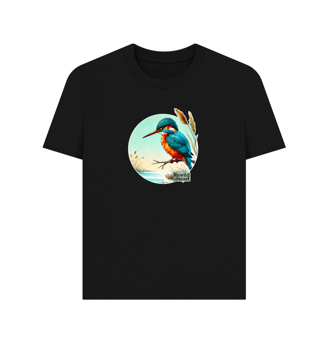 Black Kingfisher in the Reeds Women's Classic T-Shirt