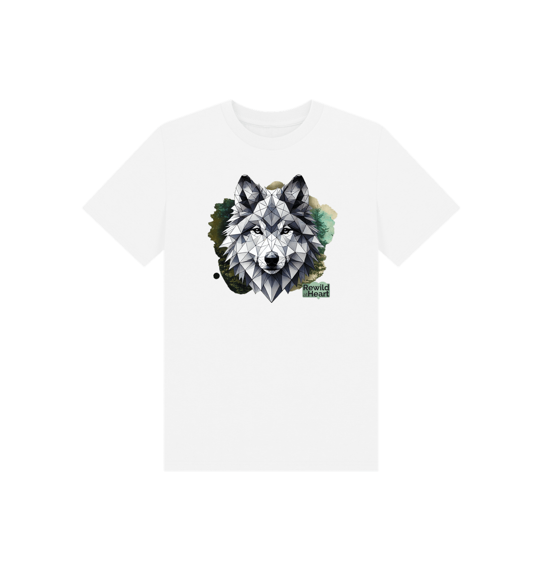 White Printed Kids T-Shirt