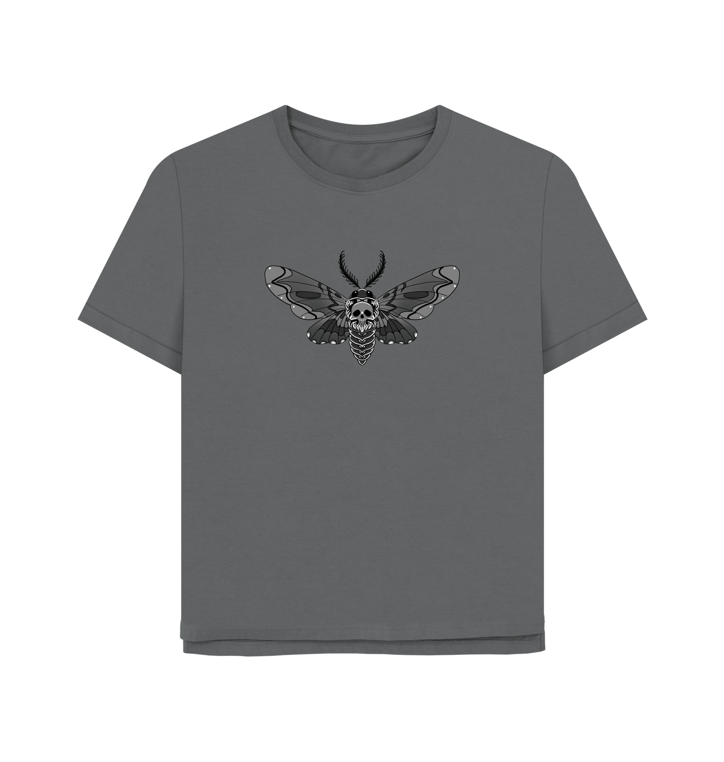 Slate Grey Printed T-shirt Front