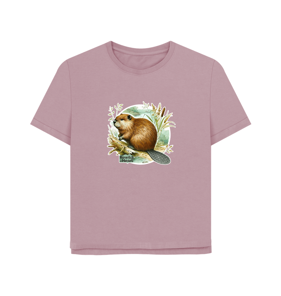 Mauve Beaver Riverbank Women's Relaxed-Fit T-Shirt