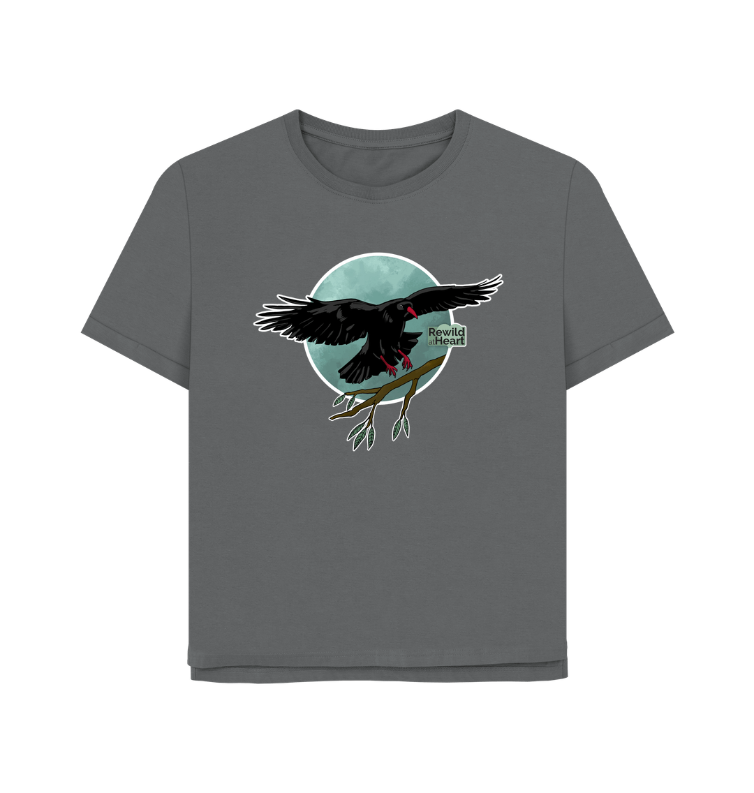 Slate Grey Chough Coastal Breeze Women's Relaxed-Fit T-Shirt
