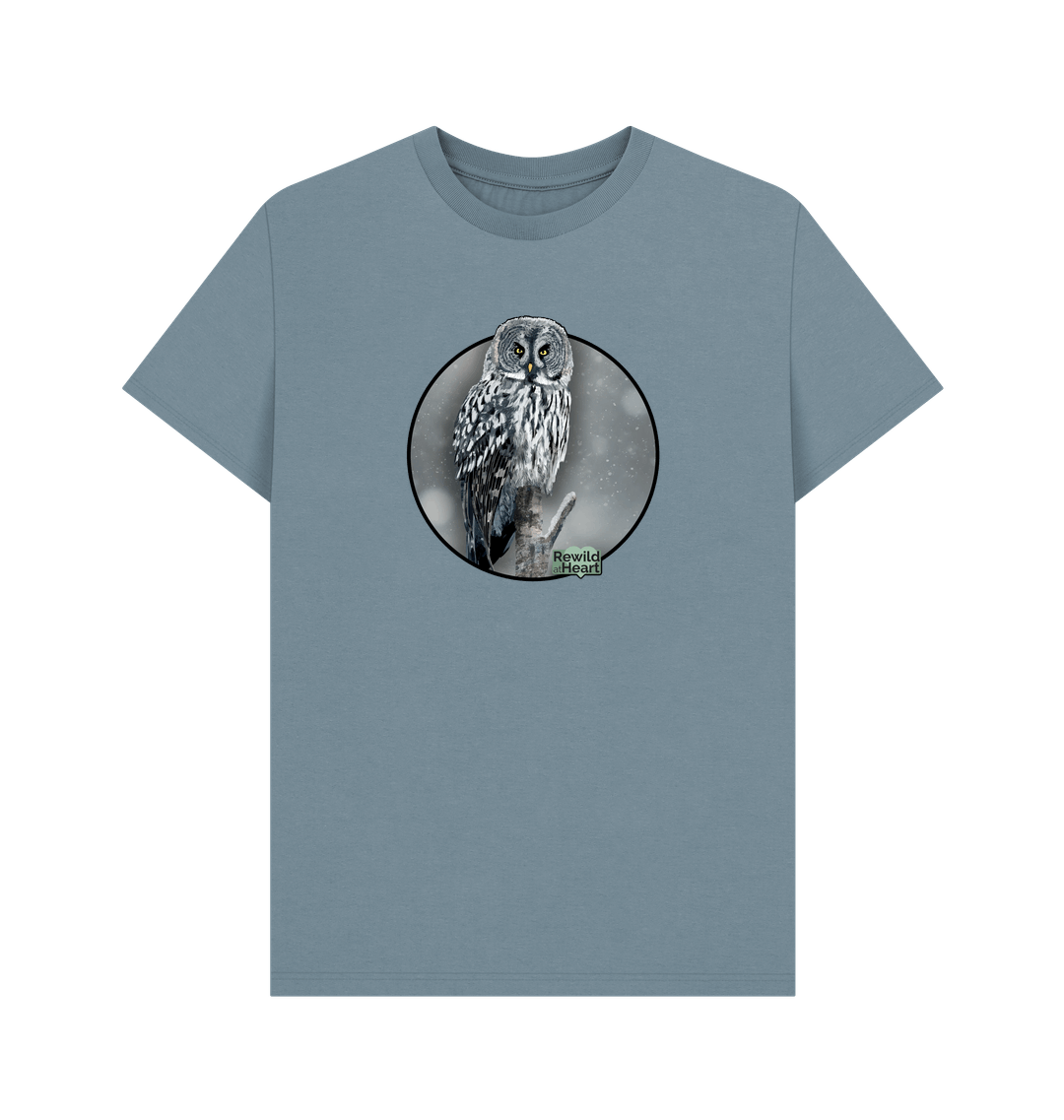 Stone Blue Printed T-shirt