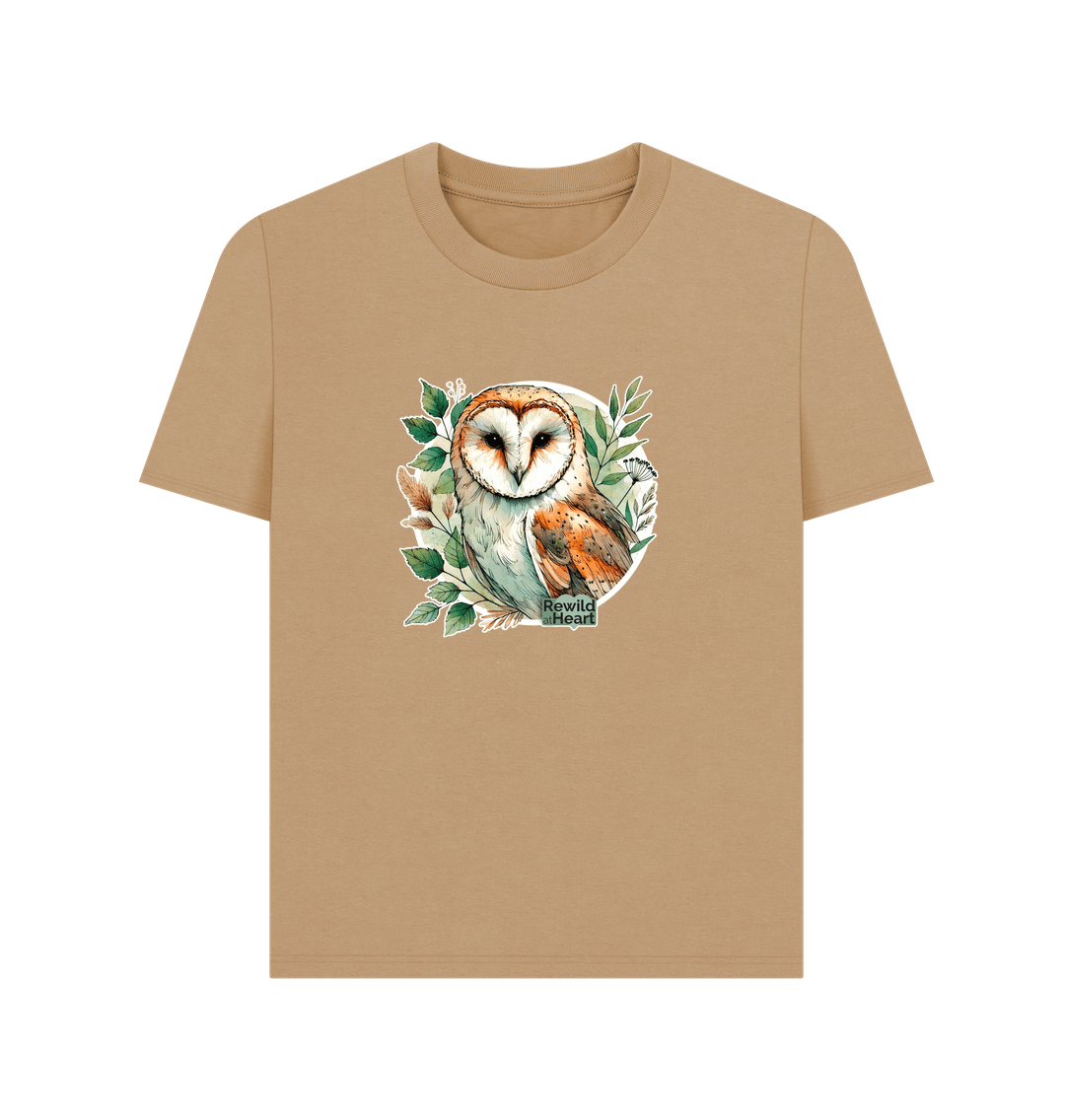 Sand Barn Owl Woodland Women's Classic T-Shirt