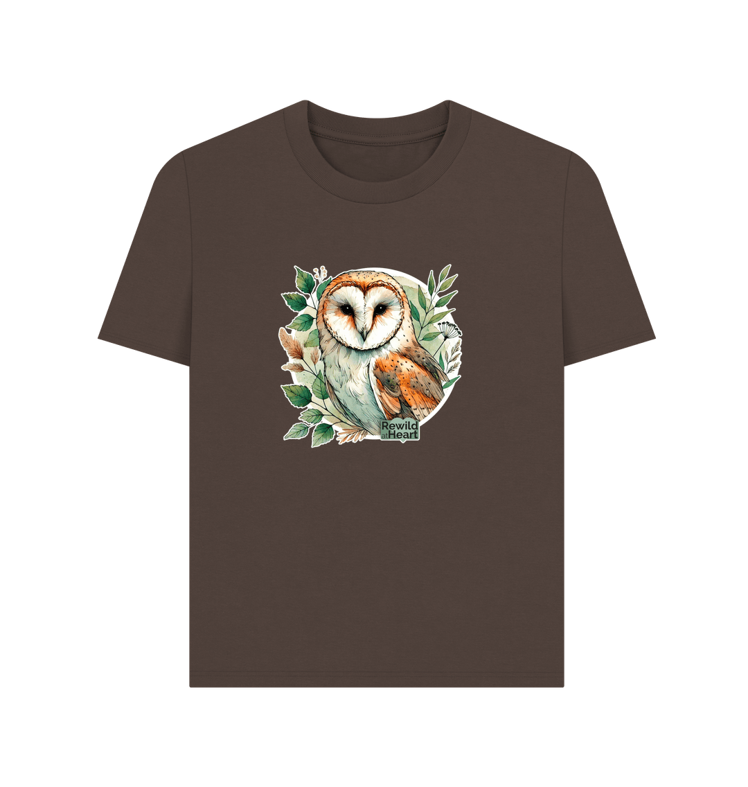 Chocolate Barn Owl Woodland Women's Classic T-Shirt