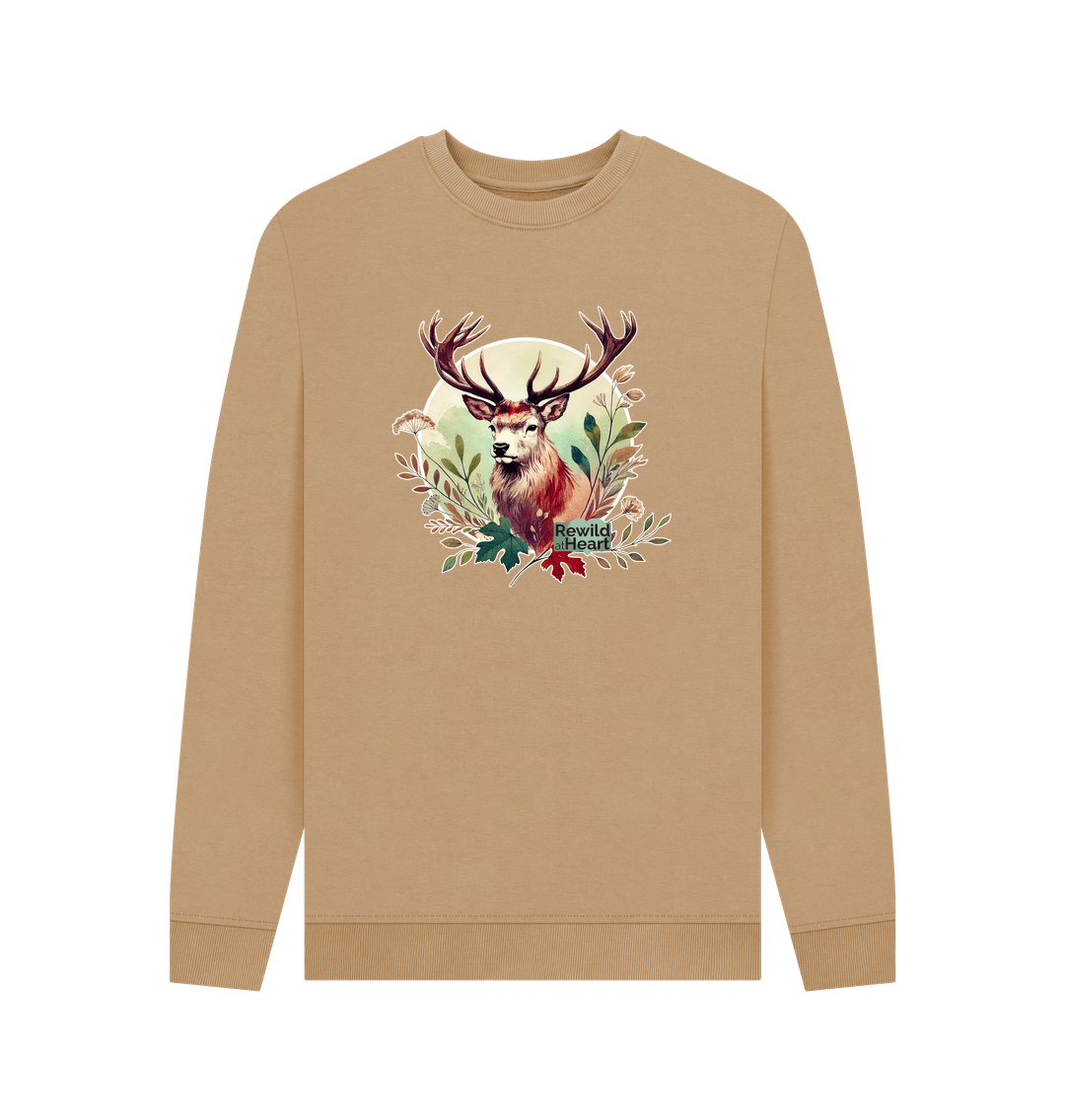 Sand Red Deer Stag Spirit Men's Sweater