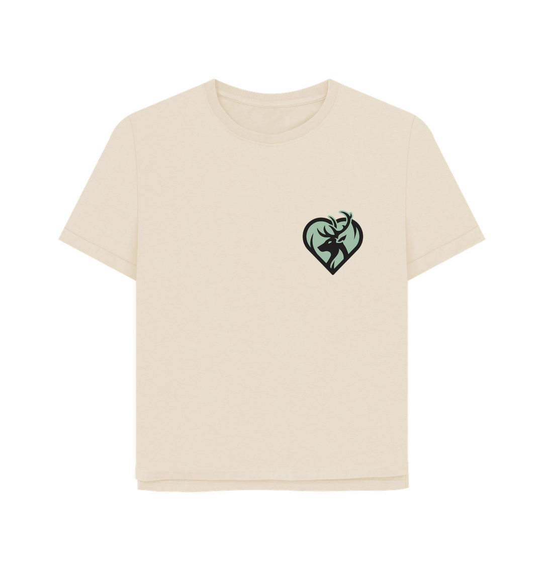 Oat Rewild at Heart Logo | Women's Relaxed Fit T-Shirt