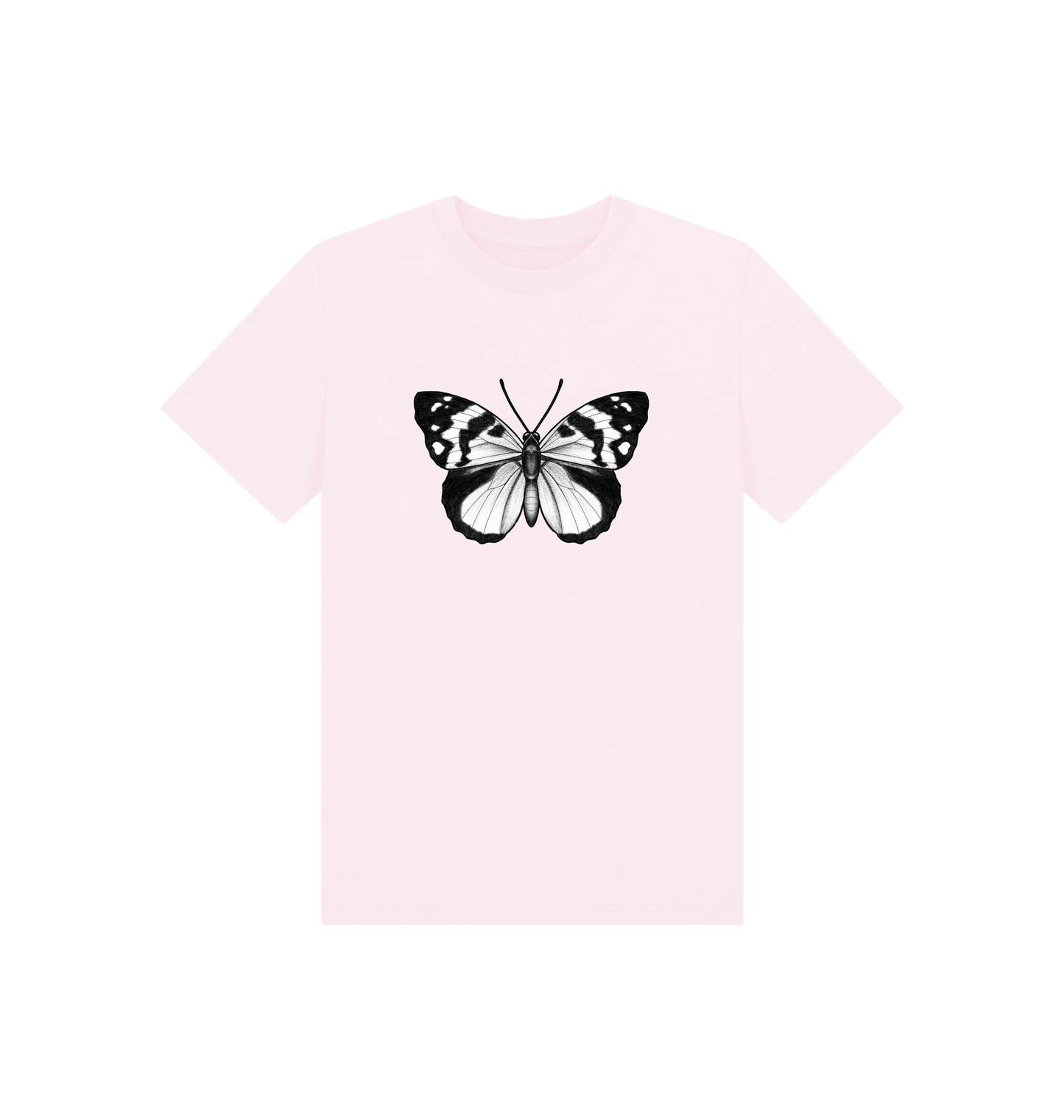 Pink Printed Kids T-Shirt Front
