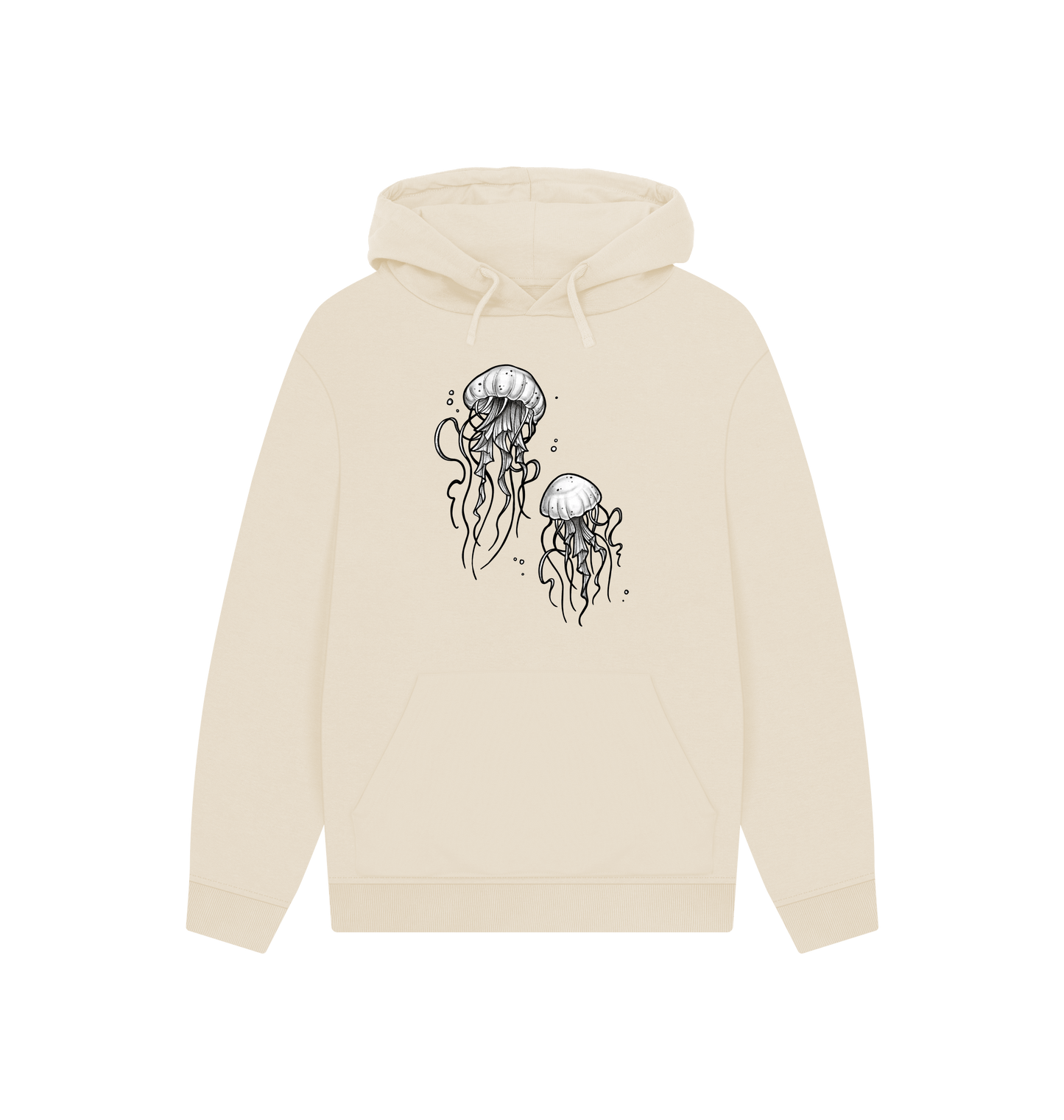 Oat Printed Hoody Front