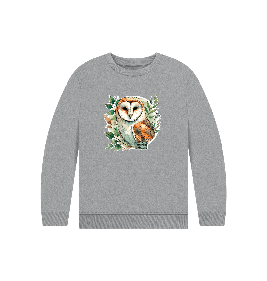 Athletic Grey Printed Kids Jumper
