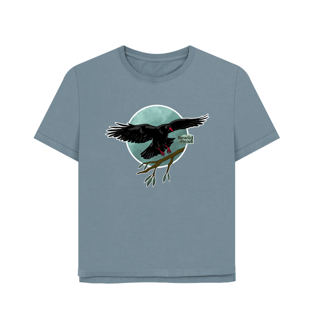 Stone Blue Chough Coastal Breeze Women's Relaxed-Fit T-Shirt