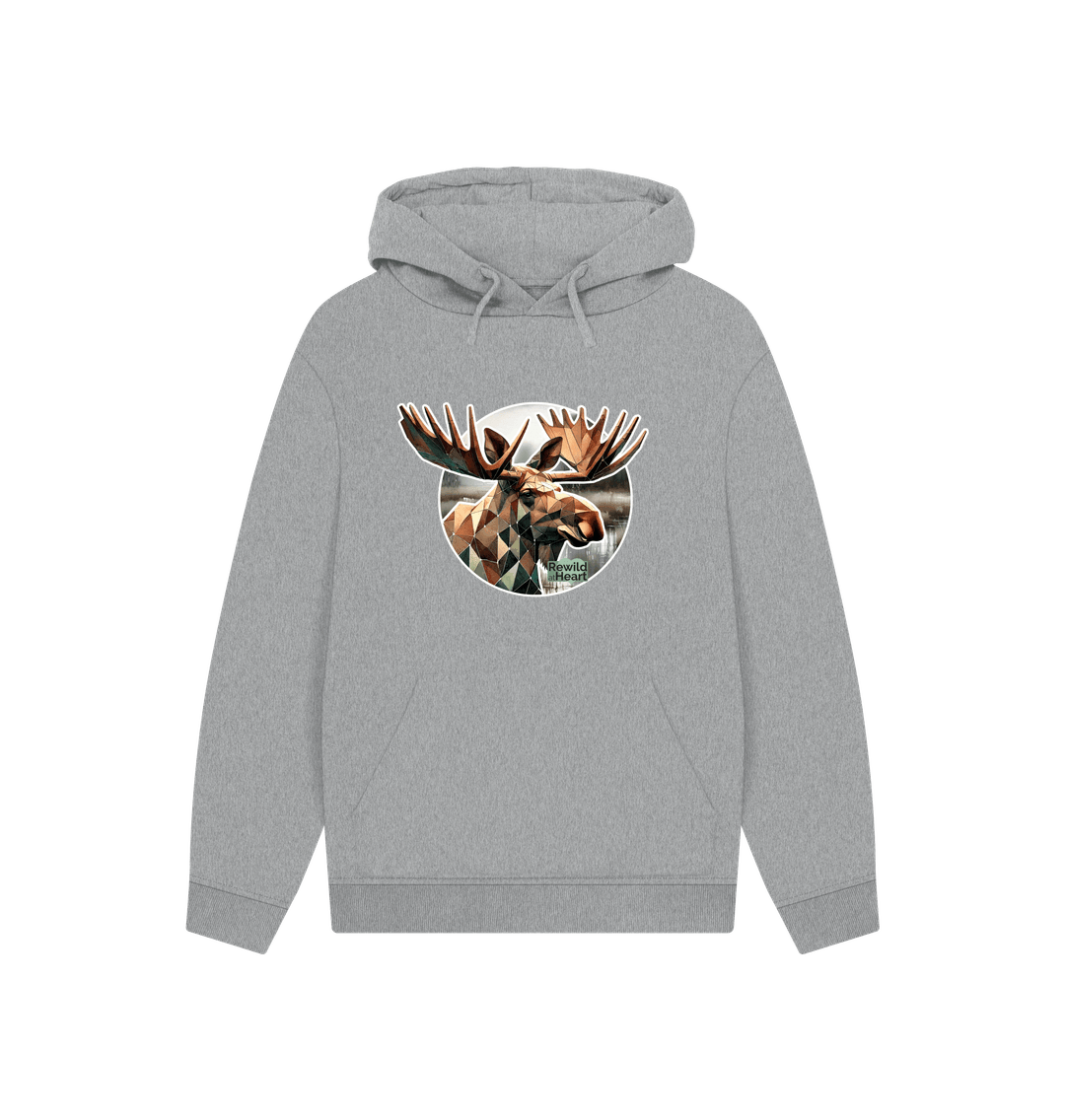 Athletic Grey Guardian Elk Hoodie