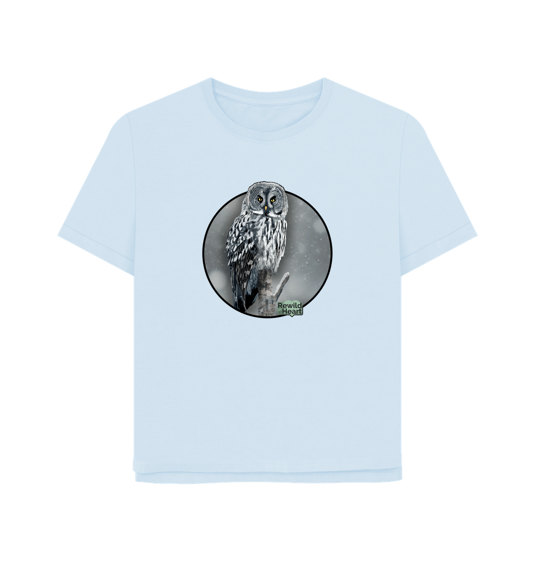 Sky Blue Printed T-shirt