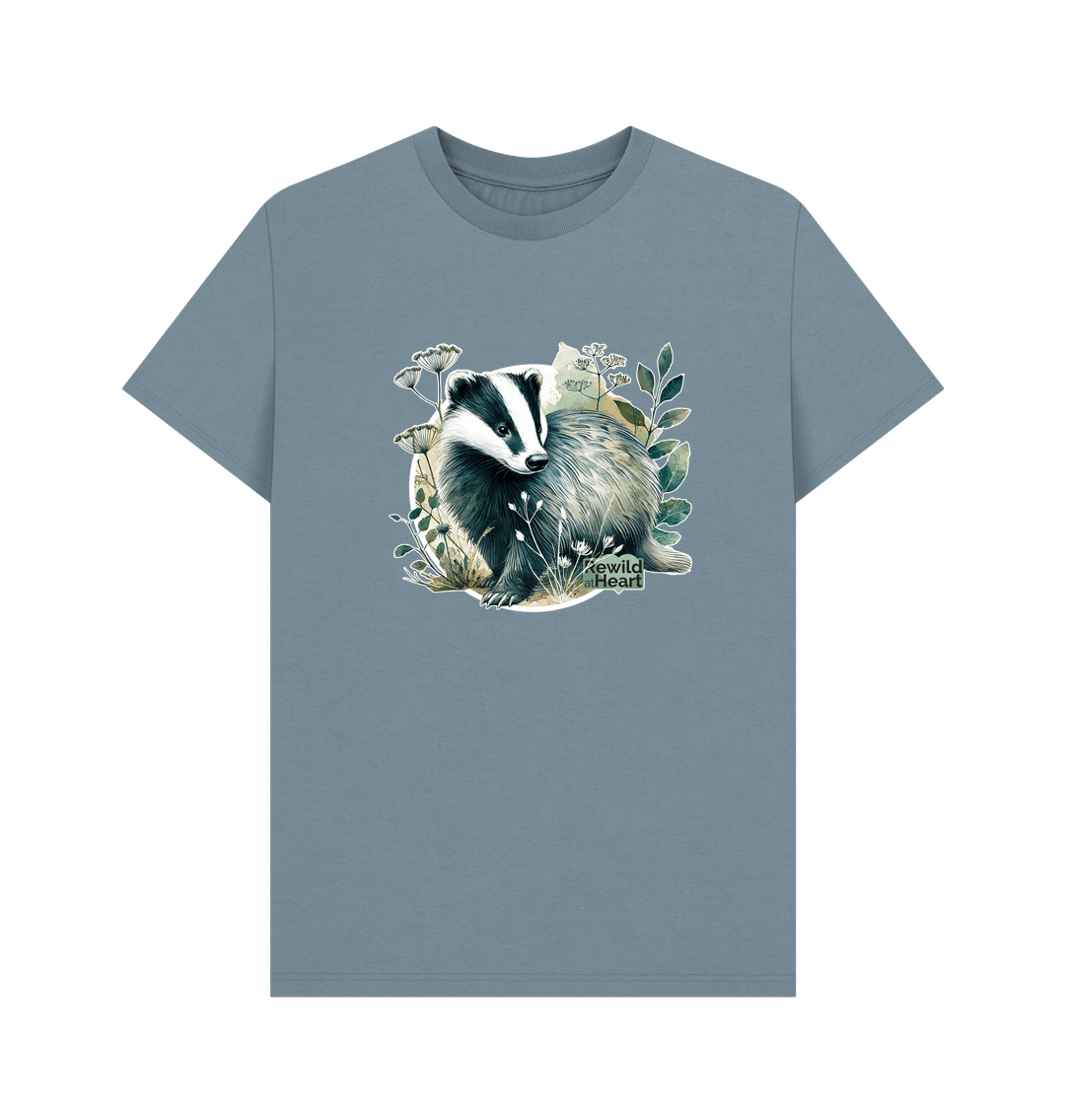 Stone Blue Badger Wanderer Men's T-Shirt