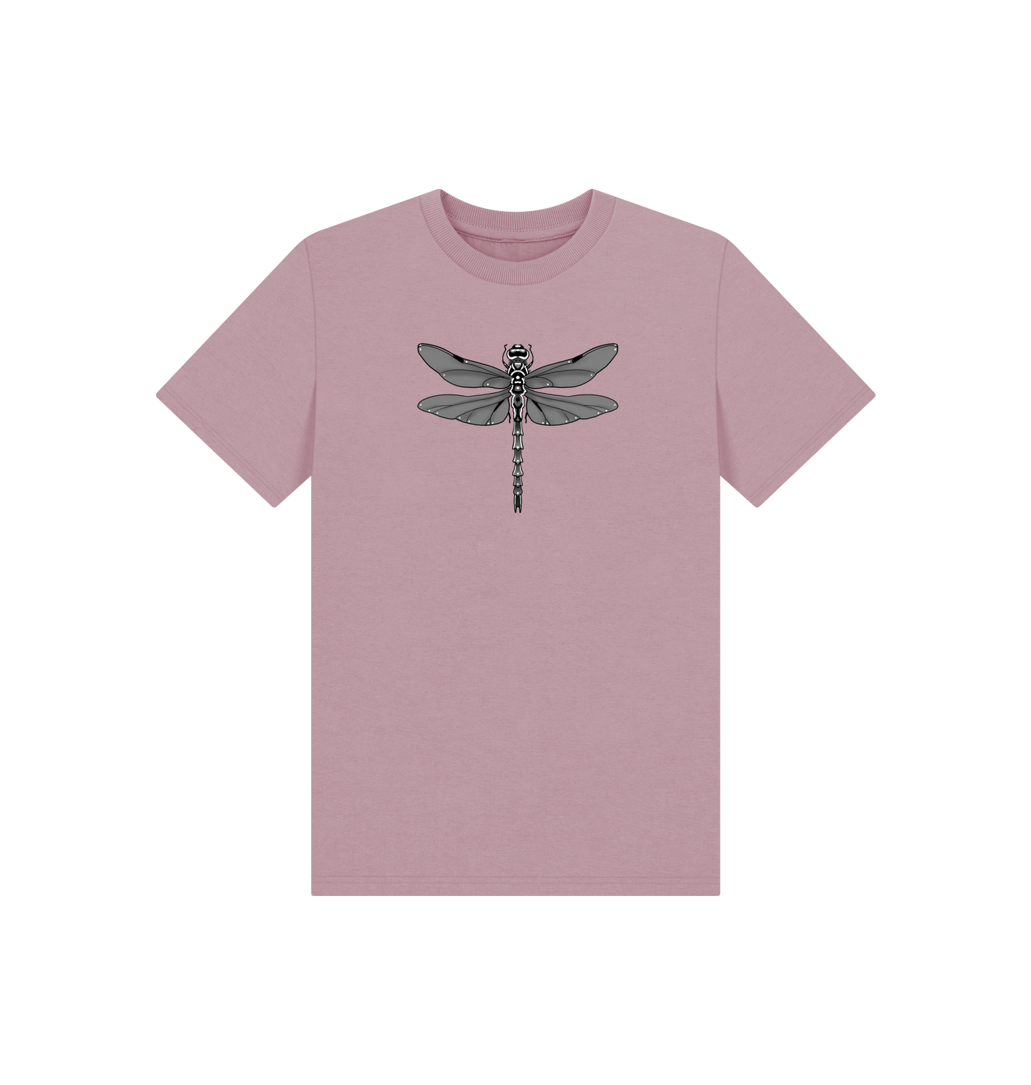 Mauve Printed Kids T-Shirt Front