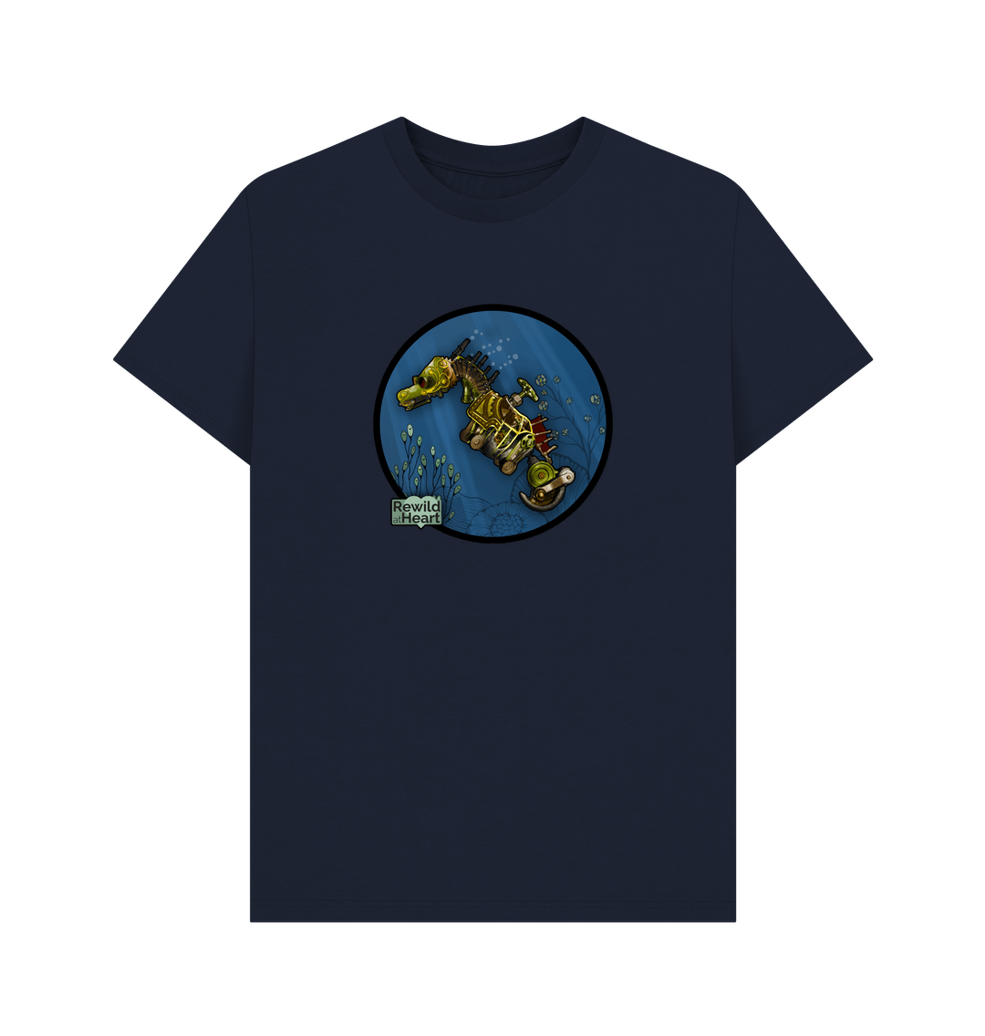 Navy Blue Printed T-shirt