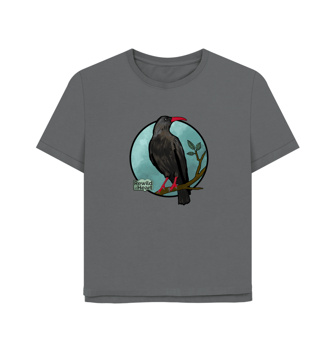 Slate Grey Chough Solace Women's Relaxed-Fit T-Shirt