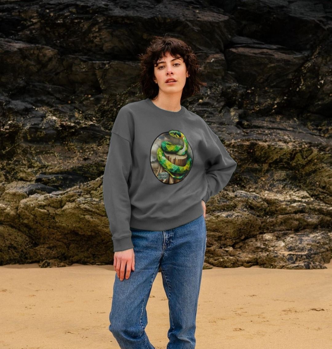 Grass Snake Marsh Women's Oversized Jumper