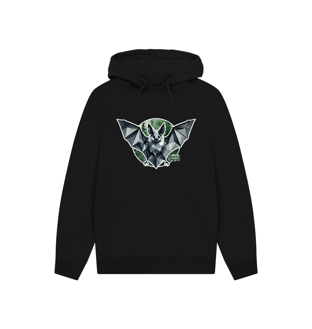Black Grey Long-Eared Bat Hoodie