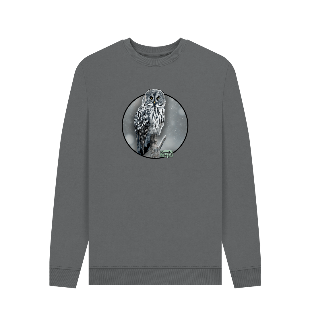 Slate Grey Printed Sweater