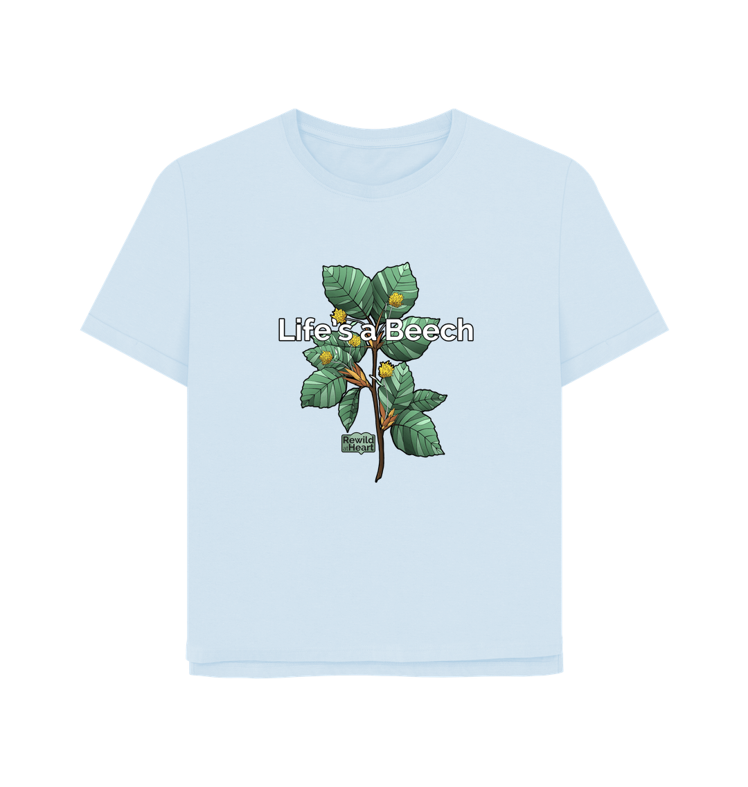 Sky Blue Printed T-shirt