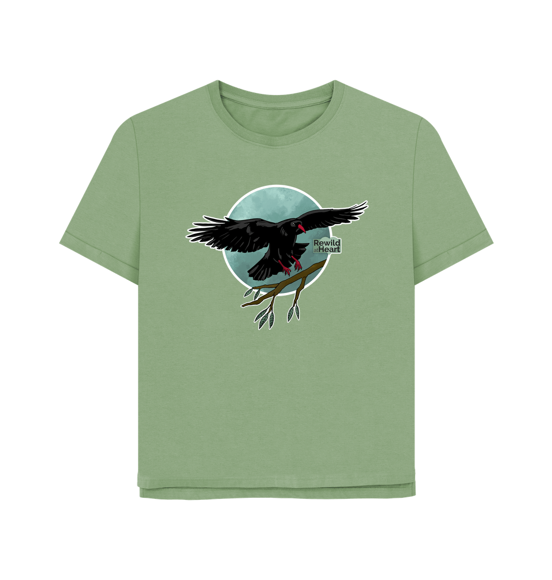 Sage Chough Coastal Breeze Women's Relaxed-Fit T-Shirt