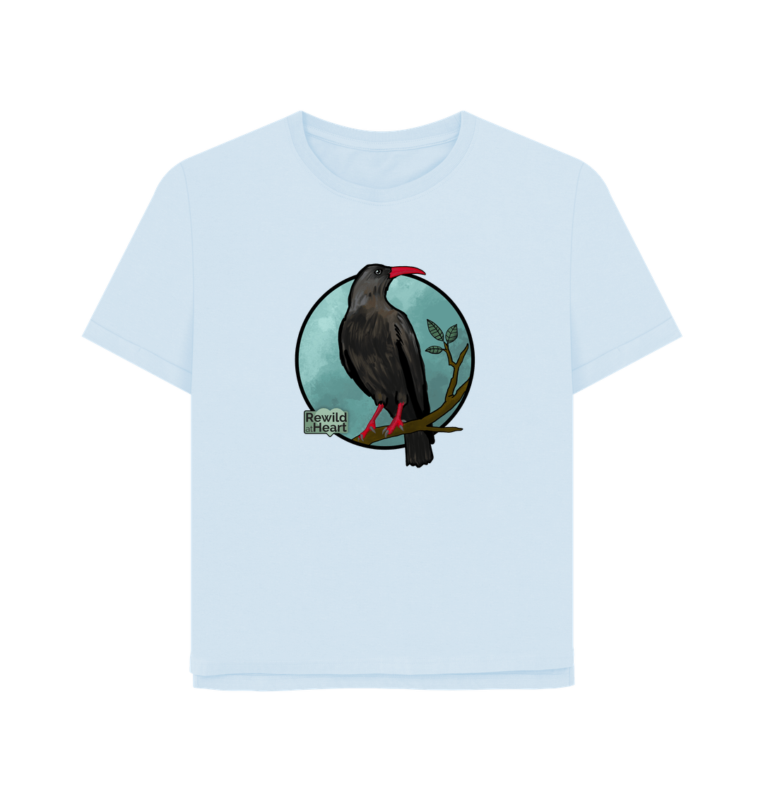 Sky Blue Chough Solace Women's Relaxed-Fit T-Shirt